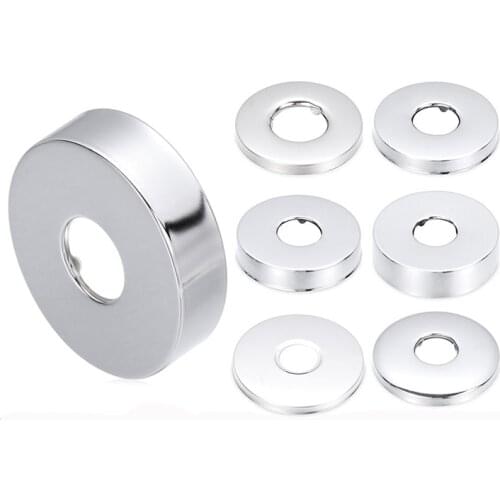 1Pc Shower Faucet Decorative Cover Stainless Steel Water Pipe Wall Covers Chrome Finish Kitchen Bathroom Tools Accessories