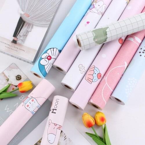 10M Cartoon Vinyl Wallpaper For Walls In Rolls Kids Self Adhesive Wall Stickers Film For Living Room Childrens Room Home Decor