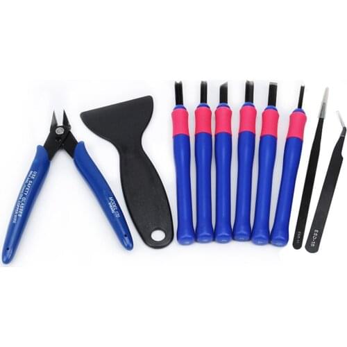 10 Piece 3D Printer Accessories Tool Kit, Spatulas,Tweezers, Carving Knife, Pliers for Printing Removing, Cleaning, Finishing