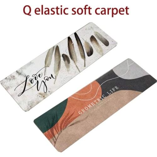120cm*40cm Q elastic diatom mud absorbent soft carpet bathroom non-slip carpet bathroom kitchen diatom mud foot mat