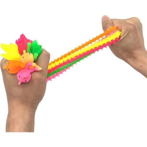 3pcs Worm Noodle Stretch String TPR Rope Anti Stress Toys String Fidget Autism 63HE