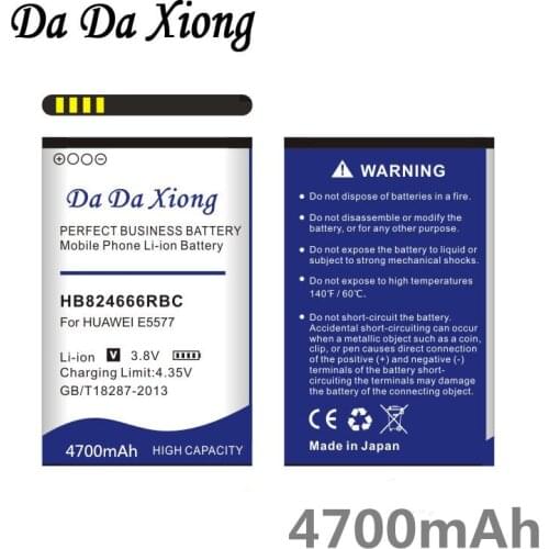 Da Da Xiong 4700mAh HB824666RBC Battery for Huawei E5577 Phone battery