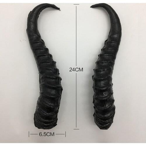 Anime Black Simulation Plastic Goat DIY Cosplay Headband Sheep horn Artificial Christmas Costume