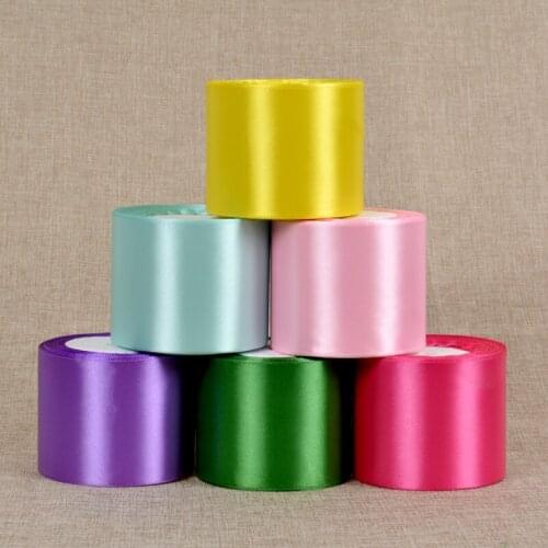 25yard/22meter/Roll 7.5cm/3" Width Polyester ribbons Satin Ribbon Wedding Party Home Decor Handmade DIY Accessories Gift Package