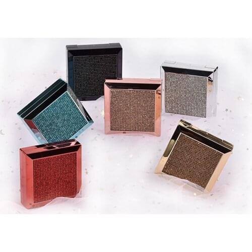 Noble Diamond Contact Lens Case Box Luxury Colored Contacts Lens Container Portable Travel Storage Box Gift For Girl