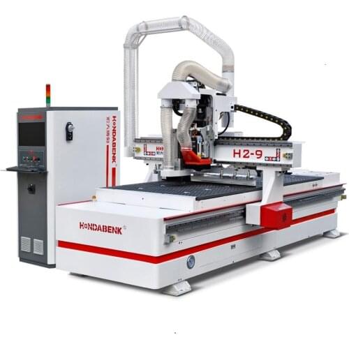 Kitchen cabinet cnc wood router with automatic tool changer