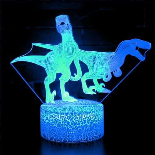 Halloween modeling for dinosaur model decoration background toy gadget bedroom board game movie animation LED USB 3D night light
