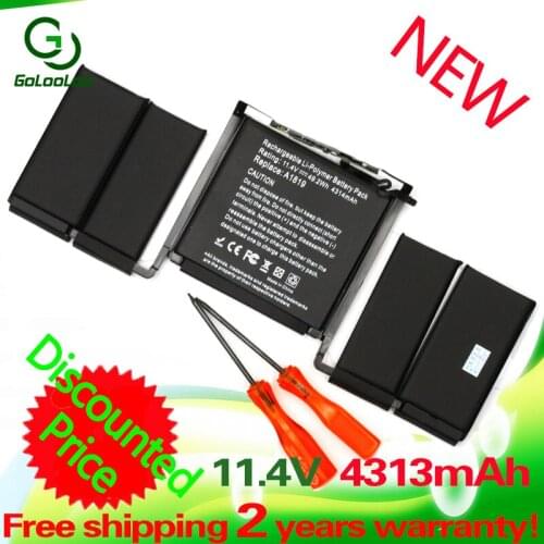 Golooloo A1819 11.4V 4314mAh laptop battery for Apple MacBook Pro 13'' A1706 (2016)