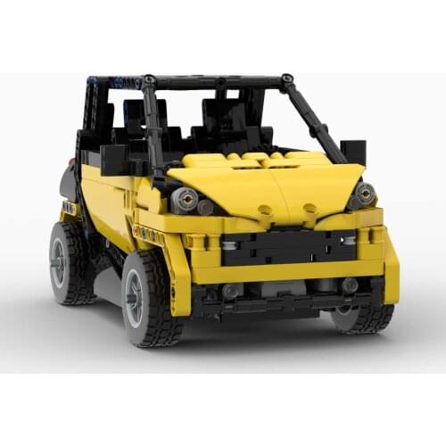 IpinMOC Car MOC-2981 Fortwo Sightseeing Vehicles Electric Remote Control Car Toy Model Building Blocks Toys Gifts