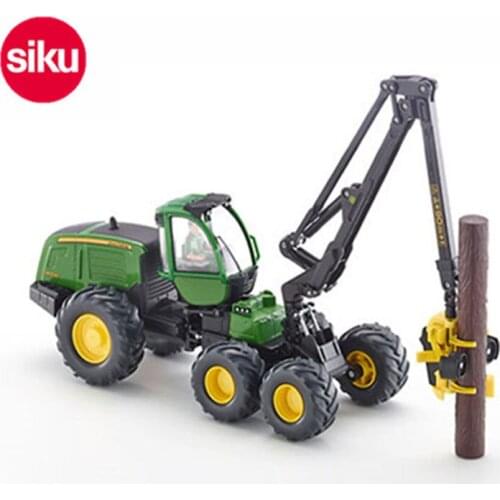 1/32 Alloy Toy Car Logging Truck Giant Forest Harvester Forest Farm Engineering Tools Vehicle Metal Models Adult Gift Souvenirs