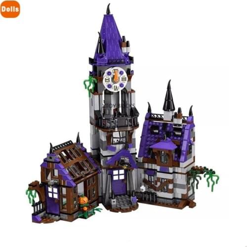 2021 Scoo-by Do-o Mystery Castle Courtyard Mansion Model Building Blocks Sets Bricks 75904 with Figures Educational DIY Toys