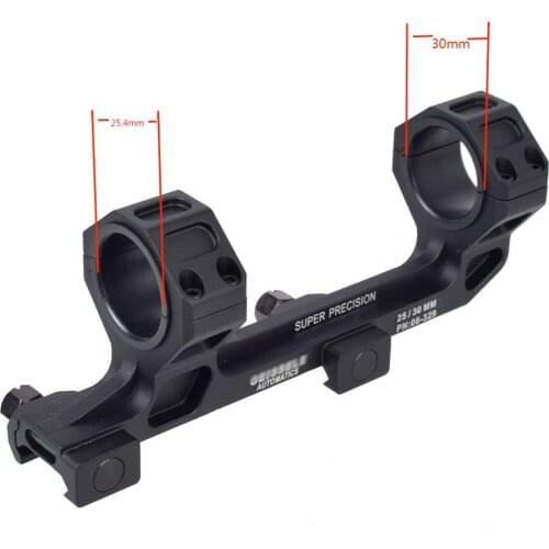 Tactical GE Automatics Gun AR15 Rifle Optic Scope Mount 25.4mm/30mm QD Rings Mount with Bubble Level For 20mm Picatinny Rail