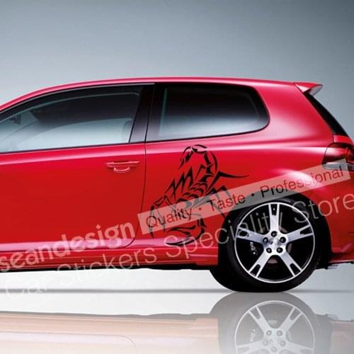 Cool! Totem Scorpion Q TT033 Auto Car Decal Sticker PVC(black,white,red,Gray colour)