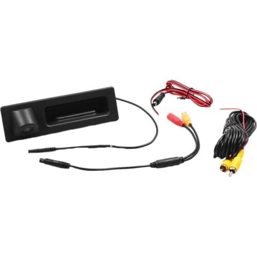 Car Boot Lid Tailgate Switch Handle Cover with Push Button Camera For-BMW 51247463163 51247345700