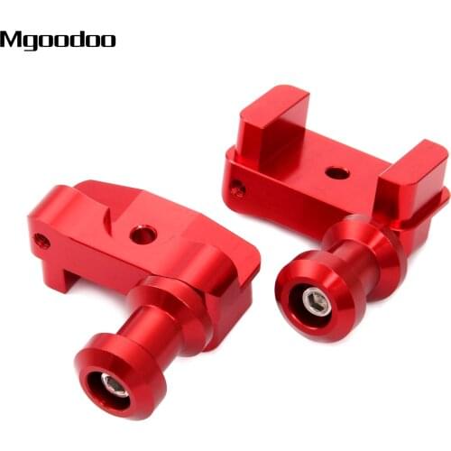 Mgoodoo 2x CNC Aluminium Motorcycle Swingarm Swing Arm Spool Slider Adapters Mounts For Honda CBR250R CBR300 CBF150 CBF125 New