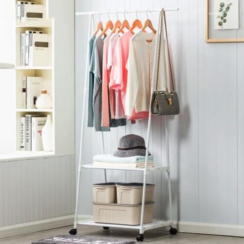 Multi-function Triangle Coat Rack Removable Bedroom Hanging Clothes Rack With Wheels Floor Standing Coat Rack Clothes Hanger