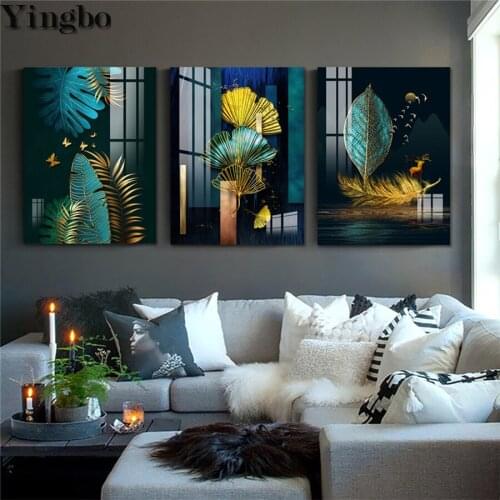 3pcs/set Full Square Round 5D DIY Diamond Painting Tropical plant leaves Diamond Embroidery Mosaic Cross Stitch nordic decor