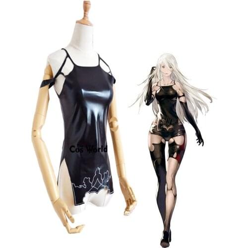 NieR Automata YoRHa Type A No.2 A2 Tops Tights Leggings Pantihose Uniform Outfit Games Cosplay Costumes