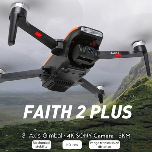 Faith2 Foldable 4K Camera Quadcopter UAV 5G WIFI GPS UFO 3 Axis Gimbal Drone Professional Long Distance