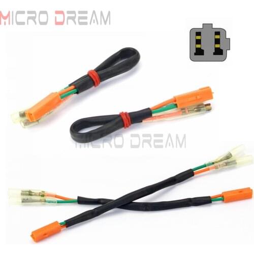 Front & Rear OEM Turn Signal Wiring Harness Connectors Adapter Plug For Kawasaki Z125 Z250 Z650 Z800 Ninja ZX Honda CBR600F4 VTR