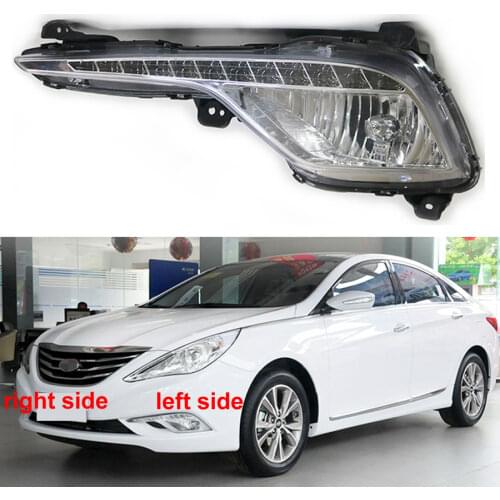 For Hyundai Sonata 2013 2014 2015 LED Fog Lamp Car Front Bumper Grille Signal Lamp Driving Fog Lights Assembly 5-wire