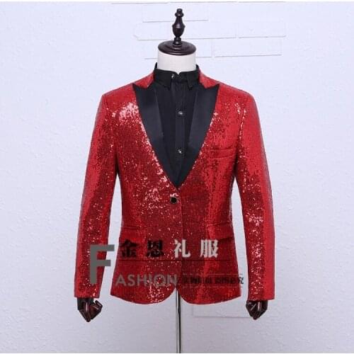 Quan Zhilong the same paragraph Jinlian film nightclubs presided over the mens photo studio performance dress coat