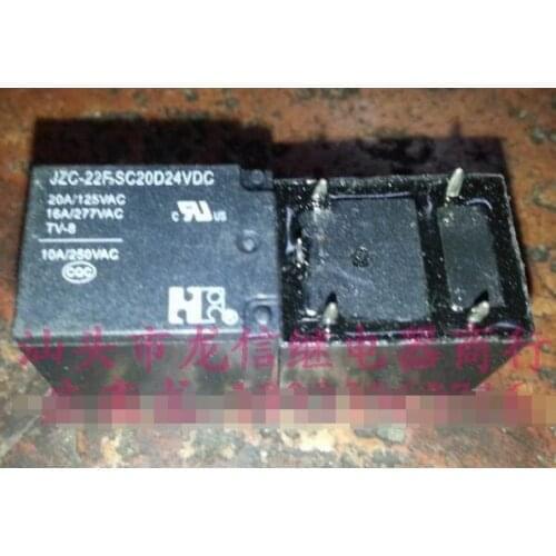 Relays JZC-22F3SC20D24VDC 22F-1C-24V-16A