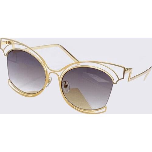 Stylish Design Female Sun Glasses Outdoor Vintage Clear Cat Eye Glasses All-Match Reflective Men Sunglasses Free Shipping UV400