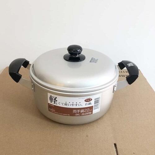 Japanese style soup pot aluminum thicken anti scalding handle stewed porridge soup noodles steam pot