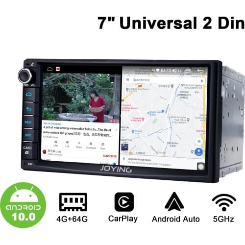 2Din 7/8/9/10inch Universal Multimedia Android10 Radio Player DSP Carplay SPDIF Subwoofer WiFi 4G SIM Split-screen Bluetooth5.1