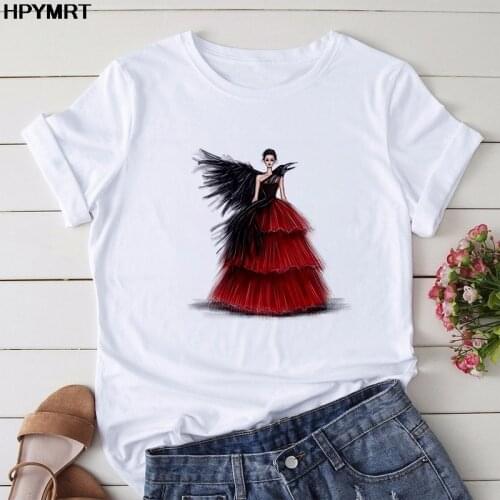 Domineering queen Print T shirt women Short Sleeve T-shirt Female harajuku Casual gothic Sexy Tops Summer Fashion Tshirt Clothes