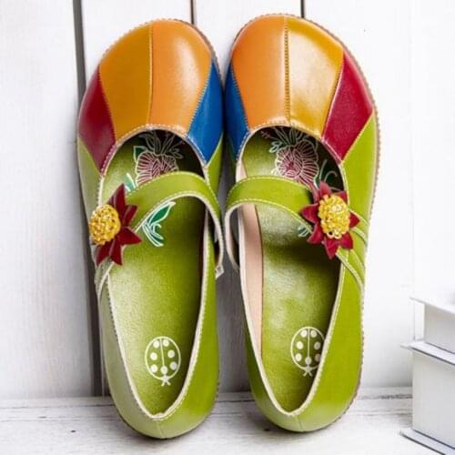 Stitching Hook Loop Flat Shoes Spring Summer Casual Women Flat Shoes New