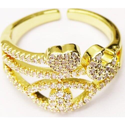 10 Pcs New design Gold color rings Open rings Mix shape jewelry rings Gold color rings Gift for women jewelry Gift 51339
