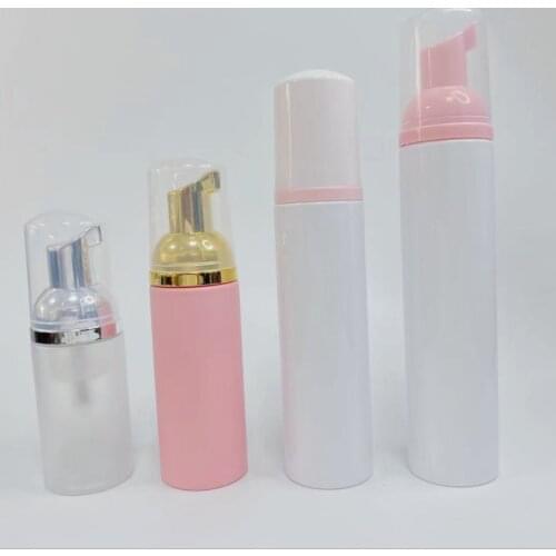 12 x 30ml 60ml 80ml 100ml Plastic Travel Foaming Soap Dispenser Mini Empty Foaming Liquid Soap Pump Bottles Lash Cleanser Bottle