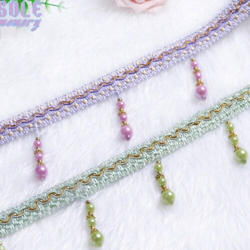 15 colors Pearl beads Curtain Trims Lace Tassels Curtain Hanging Ball Tie Back Straps Holders Accessories Home Decoration