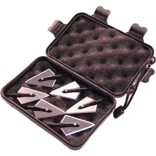 6/12Pcs 125 Grain Broadhead Magnus Stinger for Carbon Fiberglass Aluminum Arrows Tip Point Screw Archery Bow Hunting