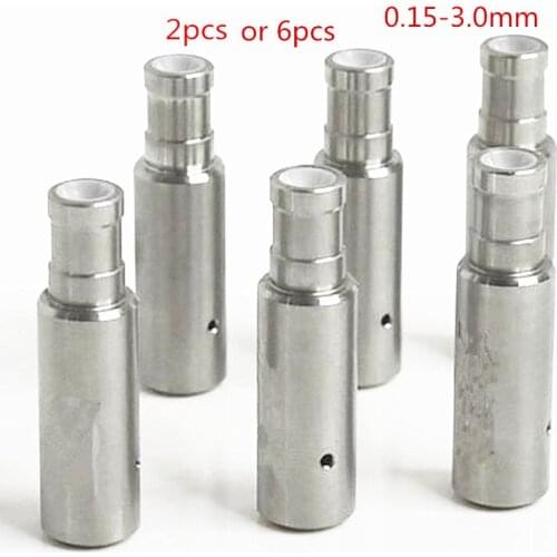 6pc/2pc Drilling EDM Machine Guide Z140D 0.3-1.6mm Tube Guide 6x8x30mm White Ceramic Guide Drill Guide diamond nozzle