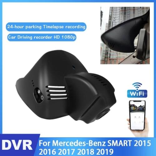 Car DVR Wifi Video Recorder Hidden Dash Camera For Mercedes-Benz SMART 2015 2016 2017 2018 2019 High Quality Night Vision HD