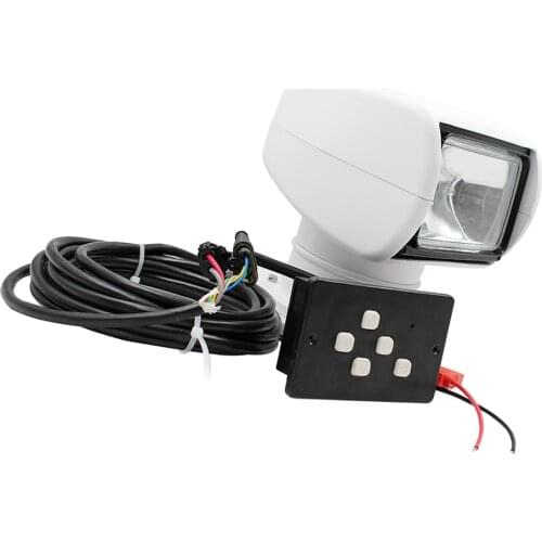 White Boat Yacht Spotlight Car Marine Searchlight 12V 100W Halogen Bulb