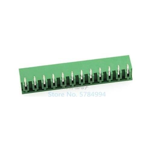 Free shipping 100PCS 2EDG5.08MM terminal block 2EDGR-5.08-12P male and female plug-in connector / curved needle L type 12PIN