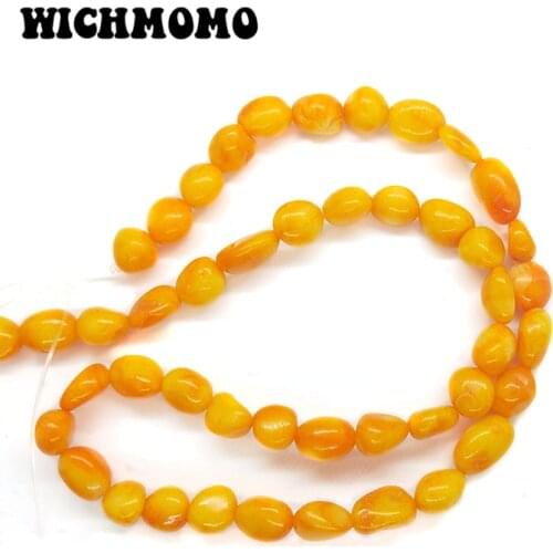 New 7MM 20pieces Orange Coral Irregular Round Shape Beads for DIY Necklace Bracelet Jewelry Making Accessories
