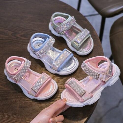 Childrens sandals 2021 summer new girls' sandals with soft soles, big childrens fashion students, boys' beach shoes