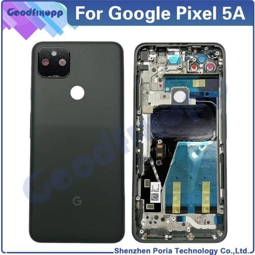 For Google Pixel 5A Battery Back Cover Rear Case Cover Rear Lid Parts Replacement