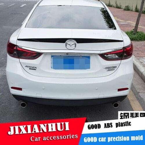 For Mazda 6 atenza Spoiler 2014-2017 Mazda 6 atenza Spoiler TF ABS Material Car Rear Wing Primer Color Rear Spoiler