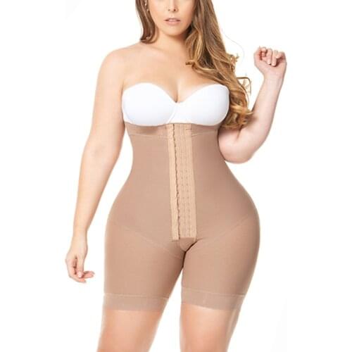 Double Compression Lace Stitching Seamless Plastic Shorts Slimming Fajas Butt Lifter Shorts