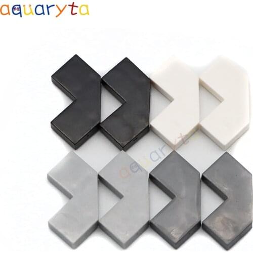 AQUARYTA 100pcs Tile Special 2 x 2 Corner with Cut Corner Building Blocks Parts DIY Enlighten Bricks Compatible With 27263 Gift