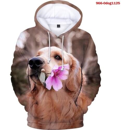 Cute Women Hoodies Oversized Fashion Print Dog Pullover Sweatshirt Men Kids Long-Sleeves Spring Autumn Tops Cool Animal Clothes