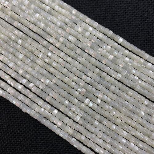Natural Mother-of-pearl Button Shape Beads Horseshoe Snail Shell Beads 2x3/3x4/4x6mm Sizes Goods for Making Necklace Bracelets