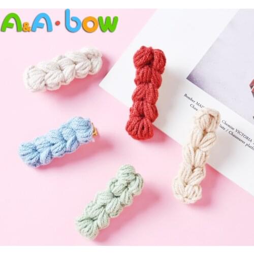 New Lovely Woven Hair Accessories Headband Color Girls Hair Pins Hair Clip Kids Headwear Children Accessories Baby Headband