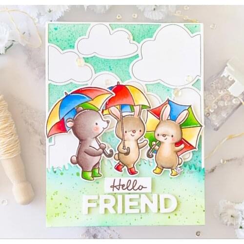 New Clouds rectangular frame metal Cutting Dies Stencils DIY Scrapbooking Paper/photo Cards Embossing Dies
